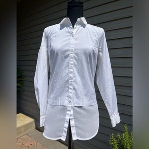 Express white two tone blouse